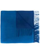 N.peal Woven Cashmere Scarf - Blue