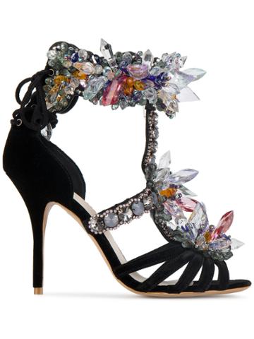 Sophia Webster Glacia Crystal Embellished 110 Sandals - Black