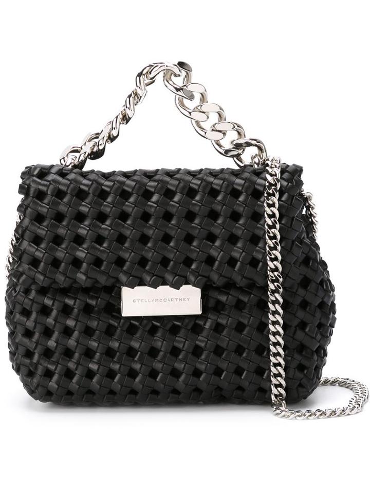 Stella Mccartney Small 'becks' Weaved Shoulder Bag