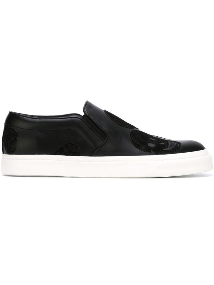 Alexander Mcqueen Skull Motif Sneakers - Black