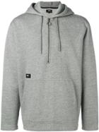 Edwin Zipped Neck Hoodie - Grey