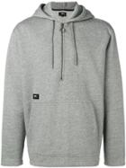 Edwin Zipped Neck Hoodie - Grey