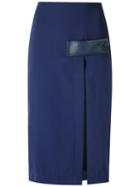 Reinaldo Lourenço - Midi Skirt - Women - Polyester - 40, Blue, Polyester