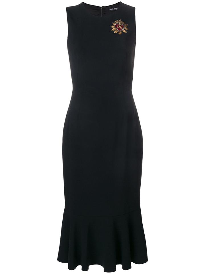 Dolce & Gabbana Fitted Classic Sleeveless Dress - Black
