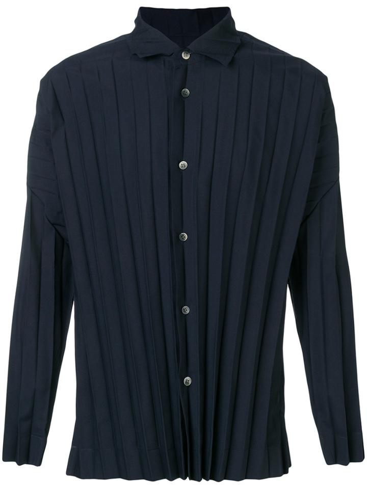Homme Plissé Issey Miyake Pleated Shirt - Blue