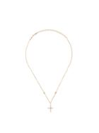 Jacquie Aiche 14kt Rose Gold Diamond Cross Necklace