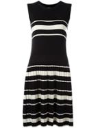 Chinti & Parker Pleated Knitted Dress - Black