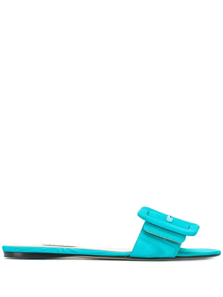 Attico Buckle Open-toe Sandals - Blue