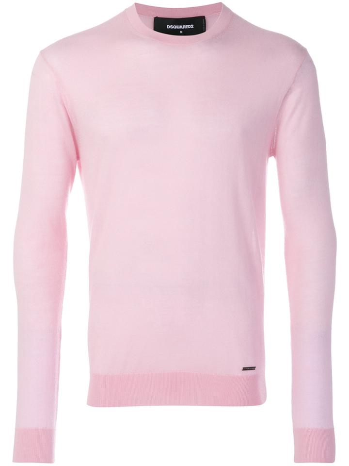 Dsquared2 Classic Cashmere Jumper - Pink & Purple