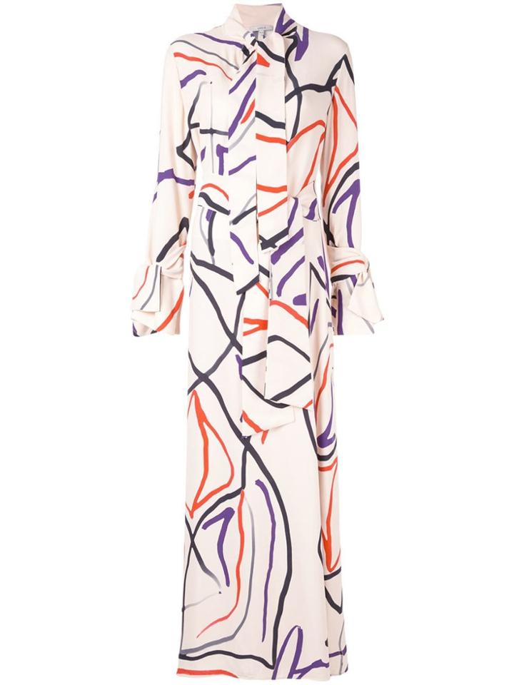 Layeur Abstract Design Shirt Dress - Multicolour