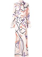 Layeur Abstract Design Shirt Dress - Multicolour