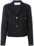 Valentino 'rockstud' Jacket, Women's, Size: 40, Black, Silk/polyamide/spandex/elastane/virgin Wool