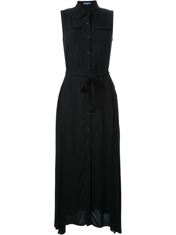 Guild Prime Sleeveless Maxi Shirt Dress, Women's, Size: 36, Black, Rayon