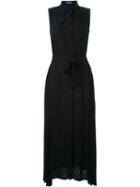 Guild Prime Sleeveless Maxi Shirt Dress, Women's, Size: 36, Black, Rayon