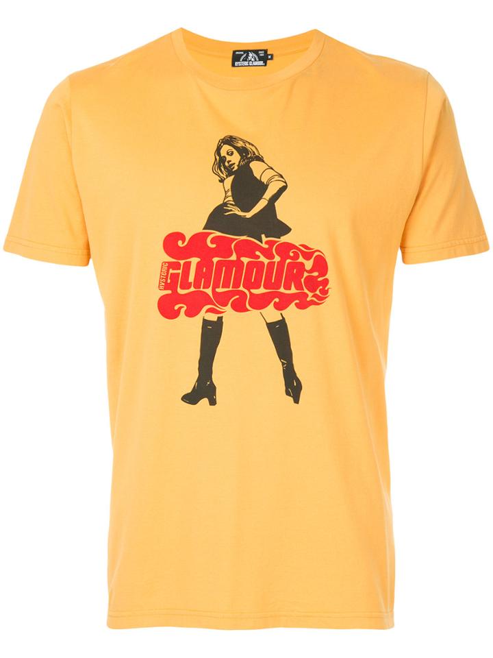 Hysteric Glamour Glamour Print T-shirt - Yellow & Orange