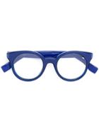 Fendi Eyewear Round Frame Glasses - Blue