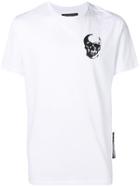 Philipp Plein Platinum Cut Flocked Skull T-shirt - White