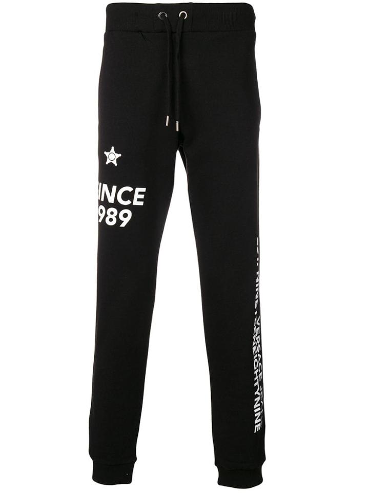 Versace Jeans Printed Sweatpants - Black