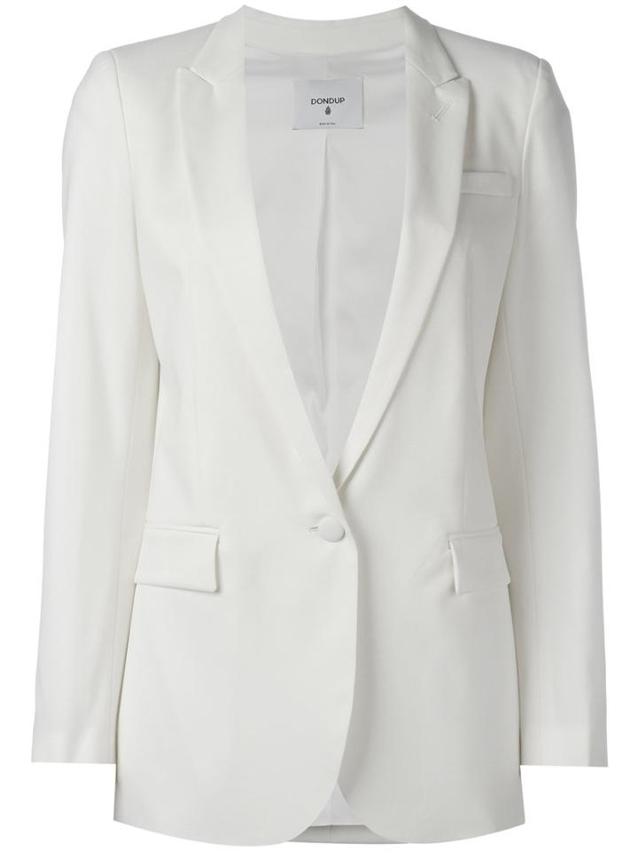 Dondup Annebelle Blazer, Women's, Size: 44, White, Spandex/elastane/wool