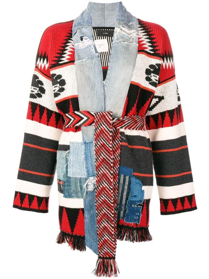 Alanui Multicolored Panelled Cardigan