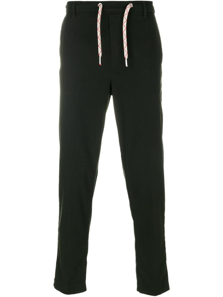 Maison Kitsuné Drawstring Slim Trousers - Green