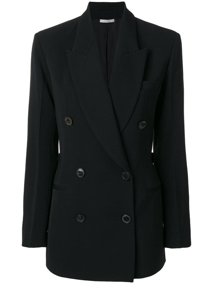 Dusan Double Breasted Blazer - Black