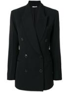 Dusan Double Breasted Blazer - Black
