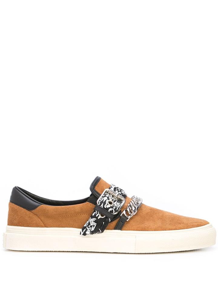 Amiri Bandana Slip On Sneakers - Brown