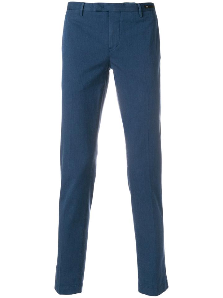 Pt01 Regular Tailored Trousers - Blue