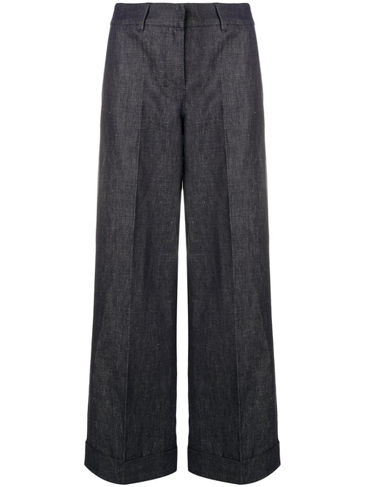 's Max Mara Wide Leg Trousers - Blue