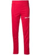 Palm Angels Cropped Track Trousers - Red