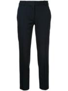 Stella Mccartney Mid-rise Cropped Trousers - Black