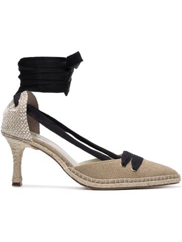 Castañer X Manolo Blahnik Beige 70 Espadrilles - Nude & Neutrals