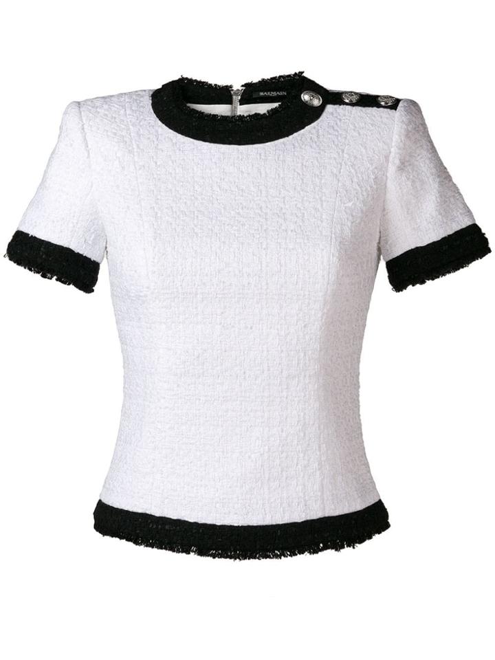 Balmain Textured Top - White