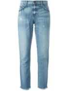 Current/elliott 'the Unrolled Fling' Jeans, Women's, Size: 26, Blue, Cotton/linen/flax
