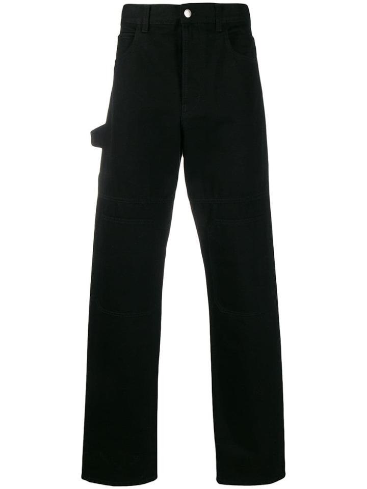 Jw Anderson Cargo Wide Leg Jeans - Black