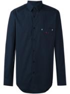 Fendi - Pocket Face Shirt - Men - Cotton - 42, Blue, Cotton