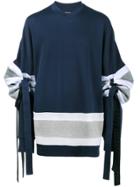 Y / Project Oversized Elbow Tie Football Jersey - Blue