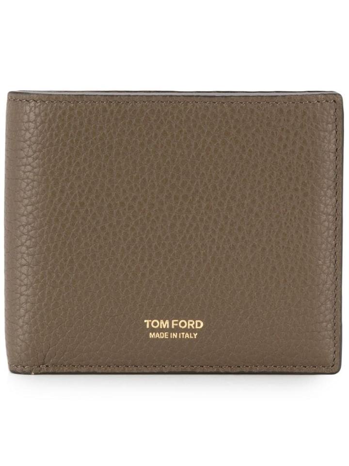 Tom Ford Logo Billfold Wallet - Brown