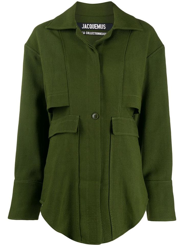 Jacquemus Oversized Pocket Military Jacket - Green
