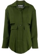 Jacquemus Oversized Pocket Military Jacket - Green