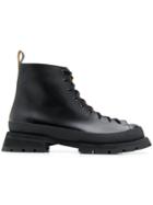 Jil Sander Hiking Style Boots - Black