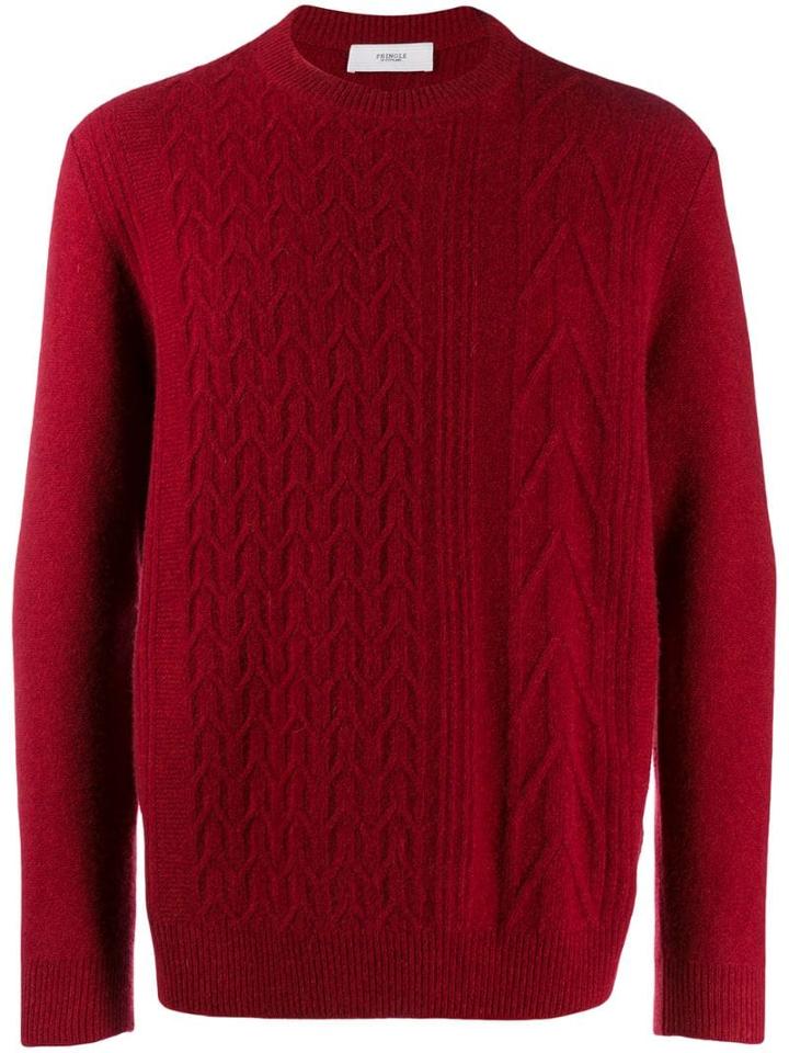 Pringle Of Scotland Cable-knit Sweater - Red