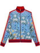 Gucci New Flora Technical Jersey Jacket - Blue