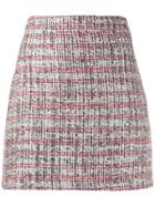 Andamane Tweed Effect Skirt - White