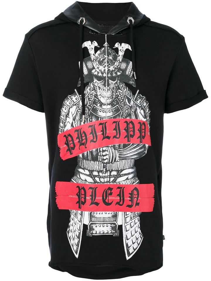 Philipp Plein - Printed Hoodie - Men - Cotton/polyester/polyurethane - Xl, Black, Cotton/polyester/polyurethane