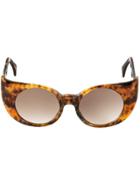 Barn's 'eye-liner Frame' Sunglasses - Brown