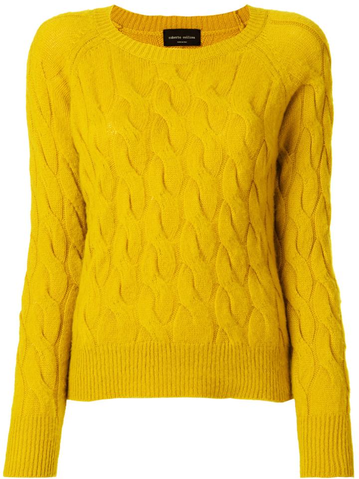Roberto Collina Braided Jumper - Yellow & Orange