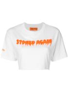 Heron Preston Sprayed Cropped T-shirt - White