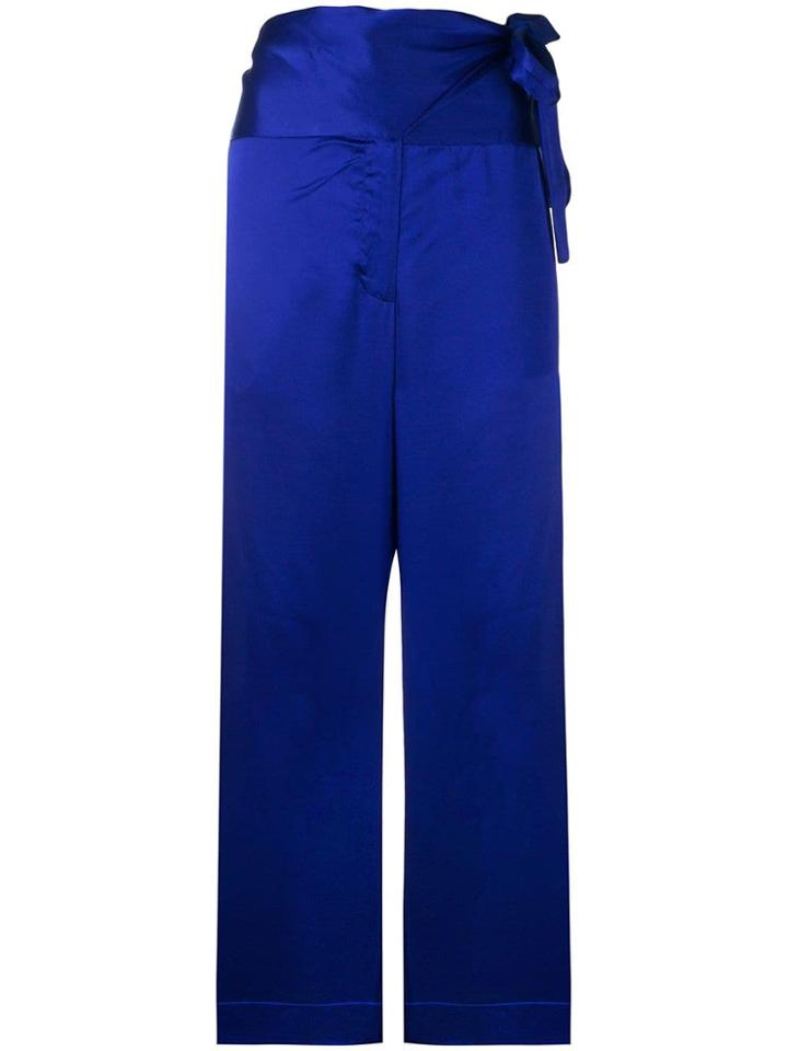Forte Forte Paper Bag Trousers - Blue